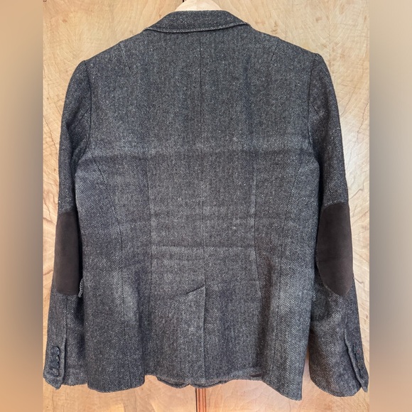 Banana Republic Herringbone Single Breasted Tweed Blazer - Picture 3 of 8